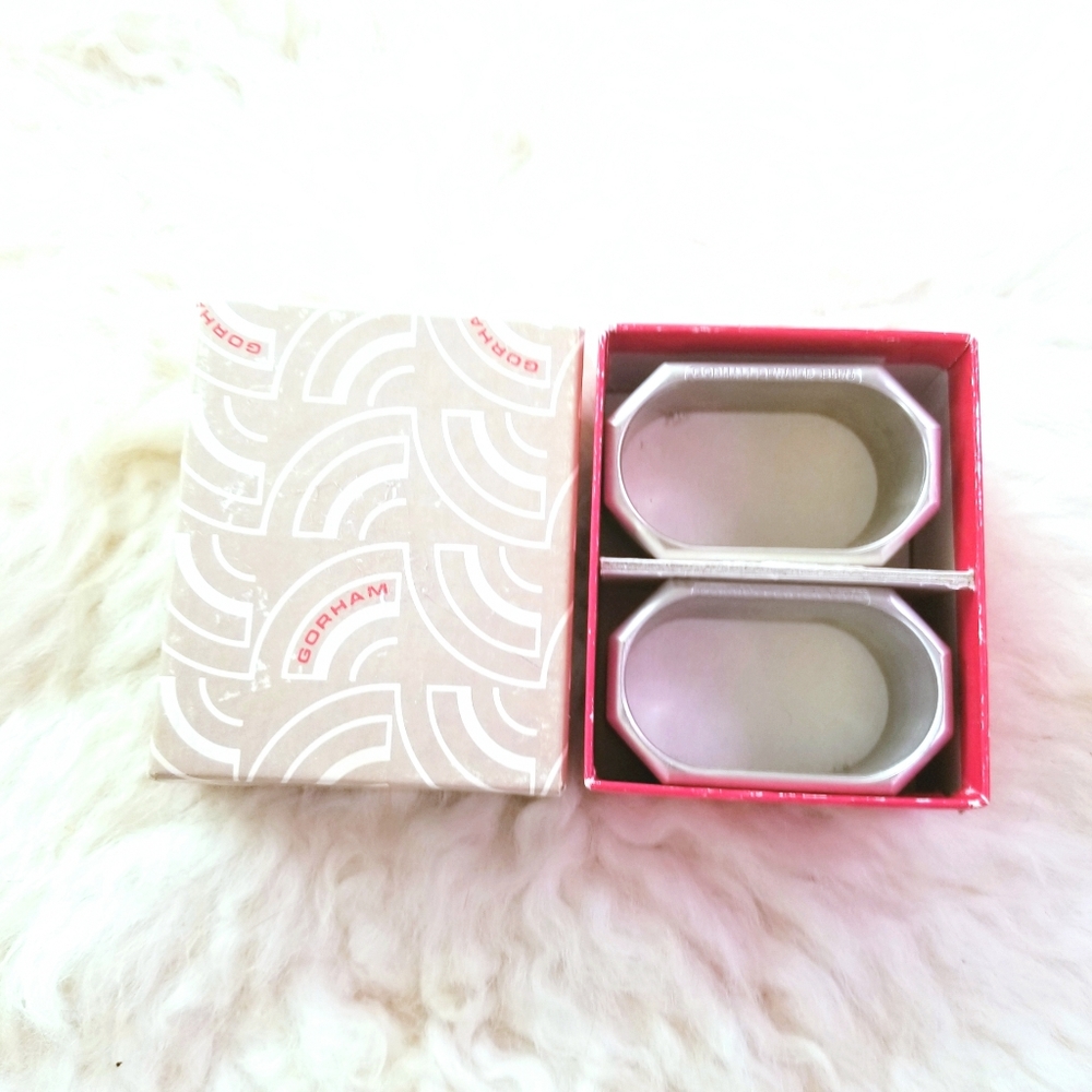 Vintage Gorham Pewter Napkin Rings